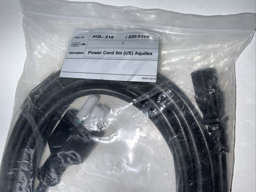 Medical Grade Power Cord 5m Length Aquilex AQL-215 16ft Long