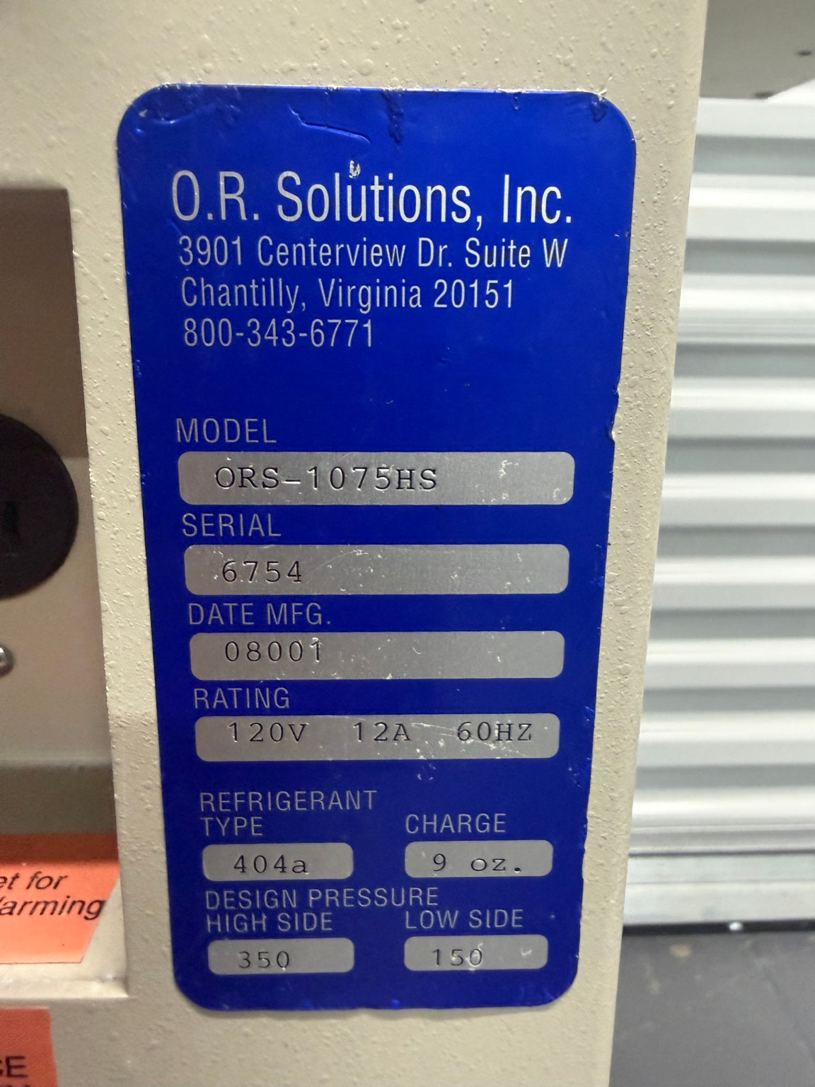 O.R. Solutions Hush Slush equipment detail