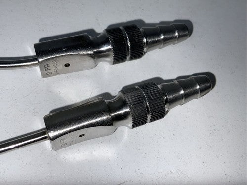 Set Of 2 Frazier Suction Tube 9Fr 3mm Endoscopy ENT