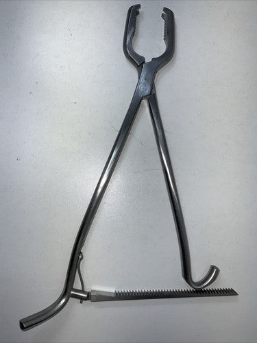 Zimmer Lane Bone Holding Forceps W/ Ratchet Orthopedic Surgical Instrument 3102