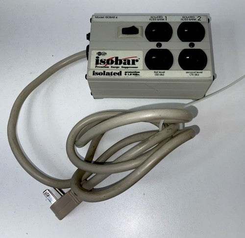 TRIPP LITE ISOBAR4 Surge, Suppressor 4-Outlet, 2 Isolated Filter Banks,50db 75db