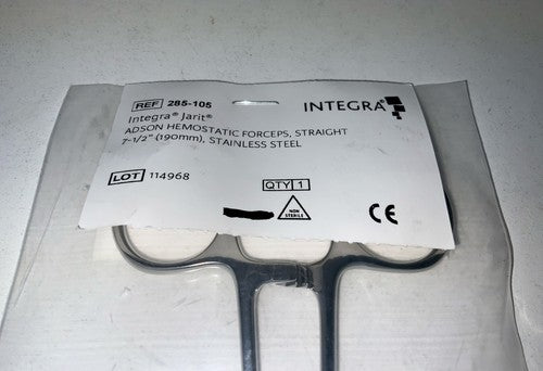 INTEGRA JARIT 285-105 Adson Forceps 7½" (190mm) Straight