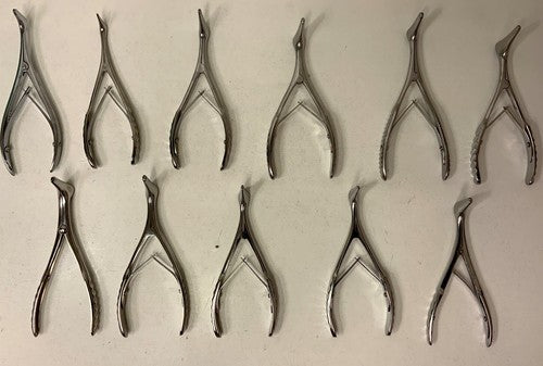 Set of 11 Nasal Specula Various Brands