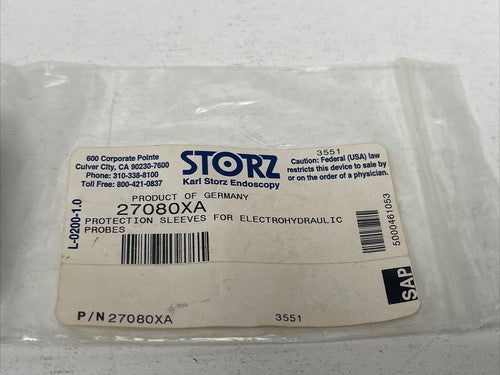 Karl Storz 27080XA Protection Sleeves For ElectroHydraulic Probe ￼