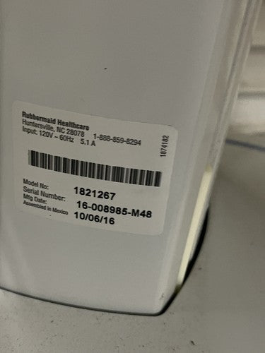 Capsa Rubbermaid Medical Cart Lithium Ion Battery Powered 1821267 2016