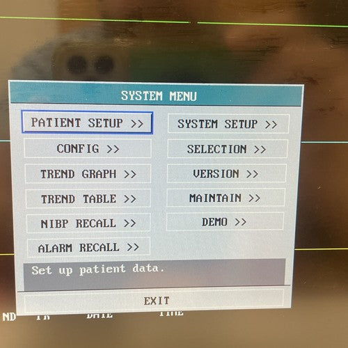 Mindray PM-9000 Express Patient Monitor ECG NIBP Sp02 T1 T2 Printer