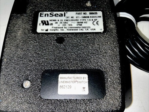 Linemaster EnSEAL 800035 Single-Paddle Foot Switch Aquiline 971-SWNOM