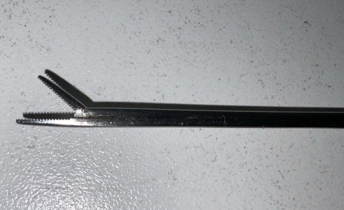 Micro Alligator Ear Forceps 3.25" Shaft 0.8 mm wide Serrated Jaws Premium