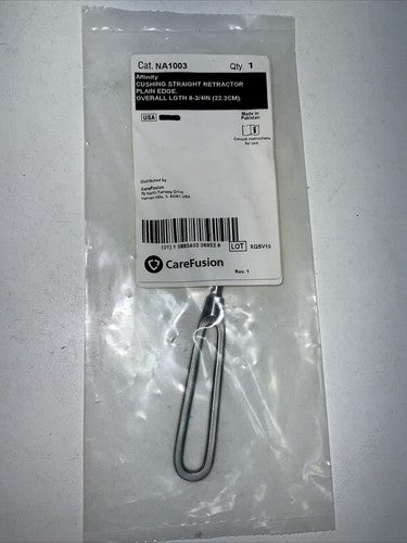 V. Mueller NA1003 Cushing Straight vein Retractor, Plain Edge, 8 3/4"