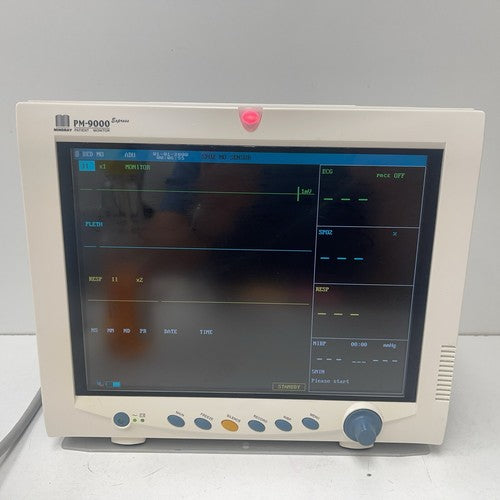 Mindray PM-9000 Express Patient Monitor ECG NIBP Sp02 T1 T2 Printer