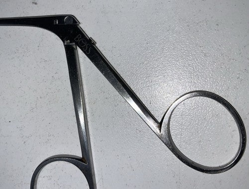 Micro Alligator Ear Forceps 3.25" Shaft 0.8 mm wide Serrated Jaws Premium