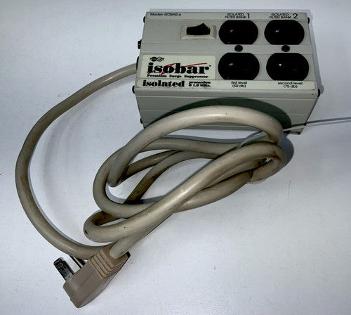 TRIPP LITE ISOBAR4 Surge, Suppressor 4-Outlet, 2 Isolated Filter Banks,50db 75db