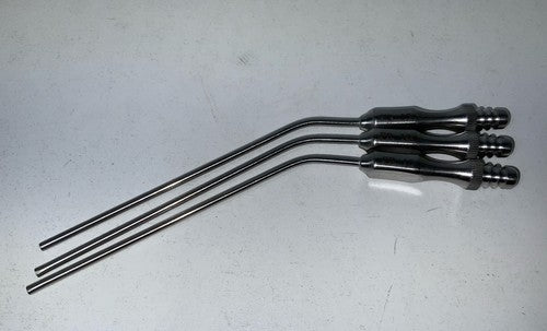 Set Of 3 Suction Tube 10 Fr Ferguson Section Tube 11cm Angular ENT