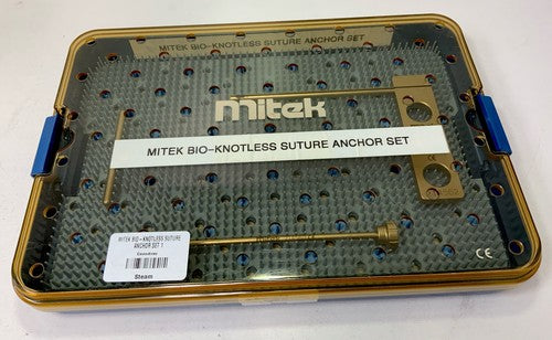 Mitek Bio-Knowless Suture Anchor Set W/Case