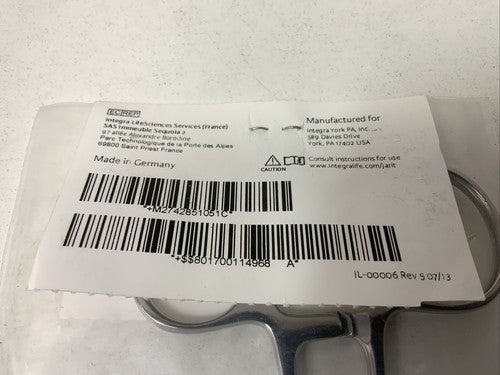 INTEGRA JARIT 285-105 Adson Forceps 7½" (190mm) Straight