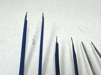 6) Lot Medical Cautery Electrosurgical Reusable Tweezers Laparoscopic bipolar