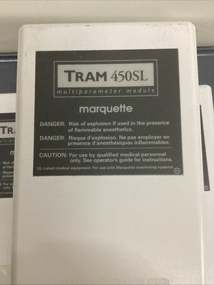 3) GE Marquette TRAM 450SL Patient Module Working