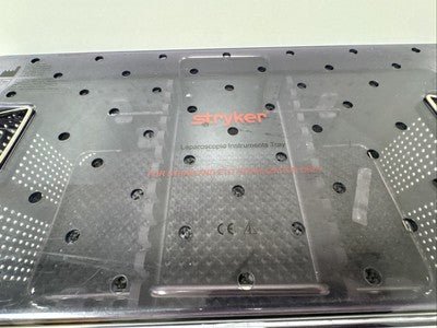 Stryker 250-015-500 Laparoscopic Instruments Sterilization Tray w/ 11 Slot Rack
