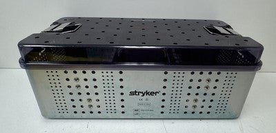 Stryker 250-015-500 Laparoscopic Instruments Sterilization Tray w/ 11 Slot Rack
