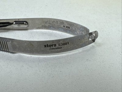 Storz E3861 Castroviejo Locking Holder 8mm 4-7/8" tweezers