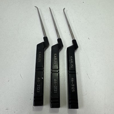 Set of 3 Codman Karlin Cervical Curettes 46-3125 46-3131 46-3133 BS BA FA