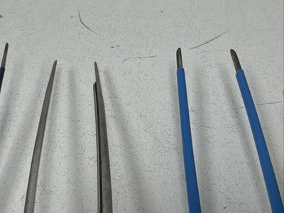 6) Lot Medical Cautery Electrosurgical Reusable Tweezers Laparoscopic bipolar