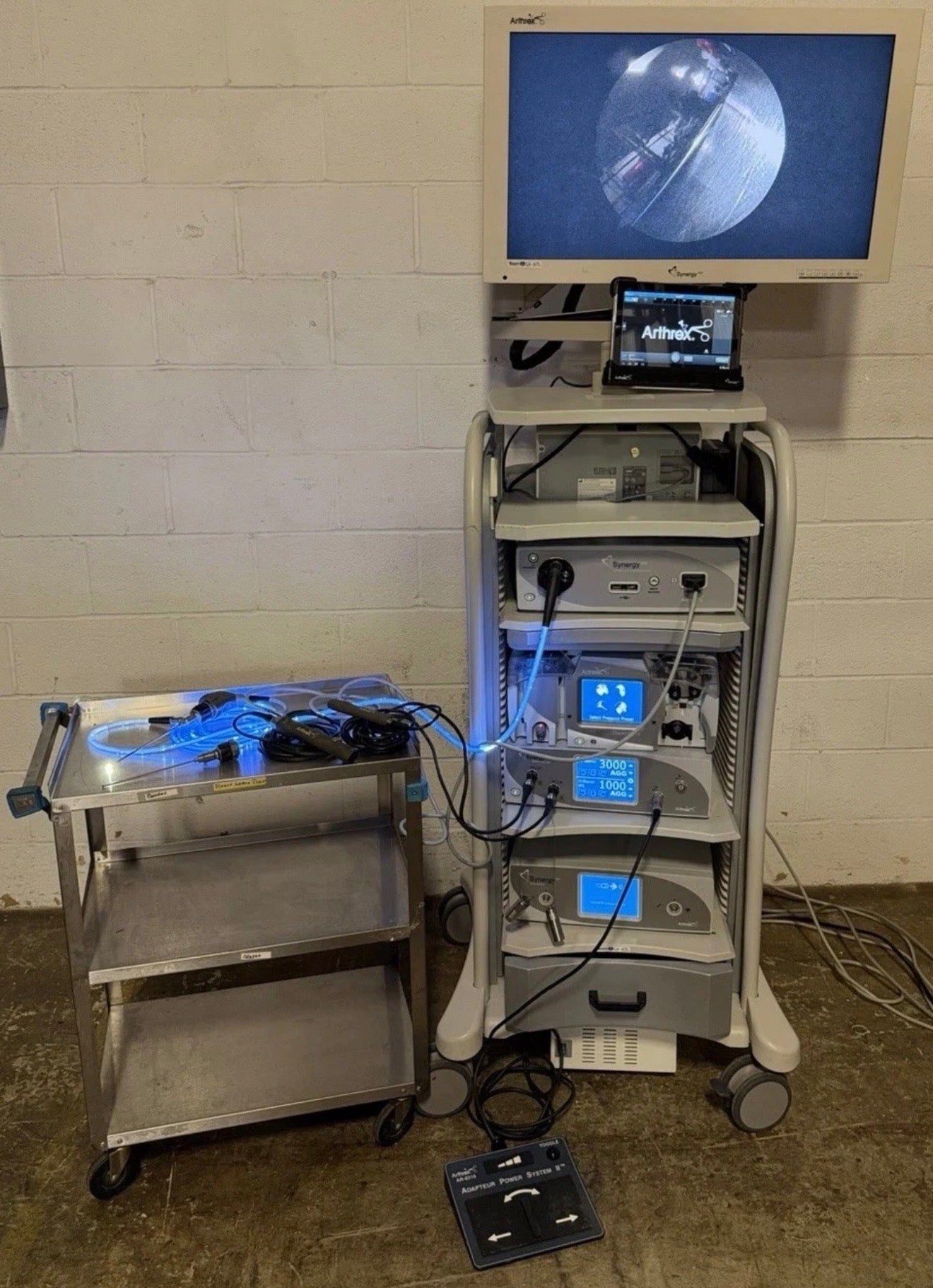 Arthrex Synergy HD3 Arthroscopy Tower System – Complete Integrated Surgical Video & Power Console Package