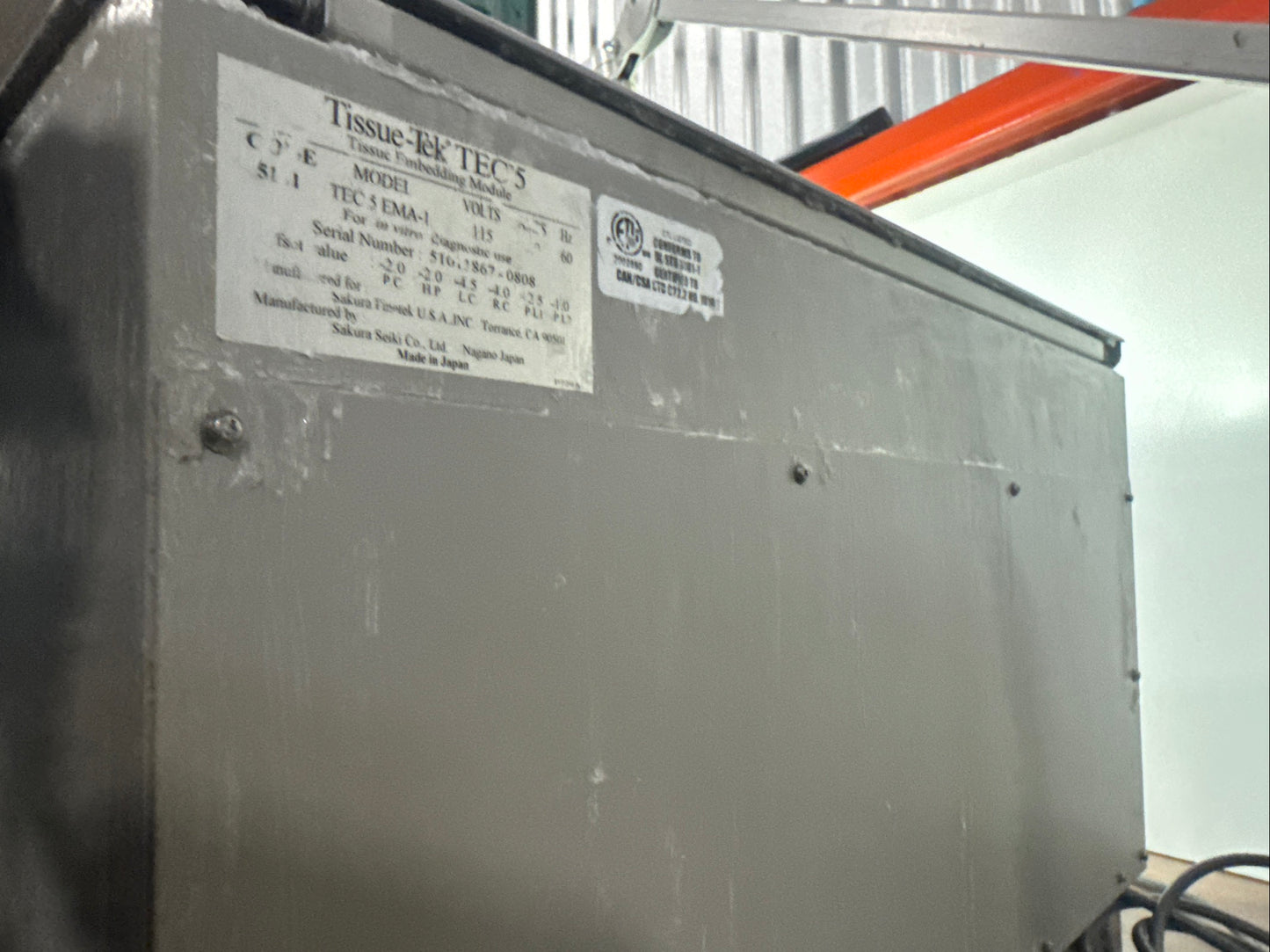 Sakura Tissue-Tek TEC 5 Embedding Module 5101 & Cryo Module 5102 Tested