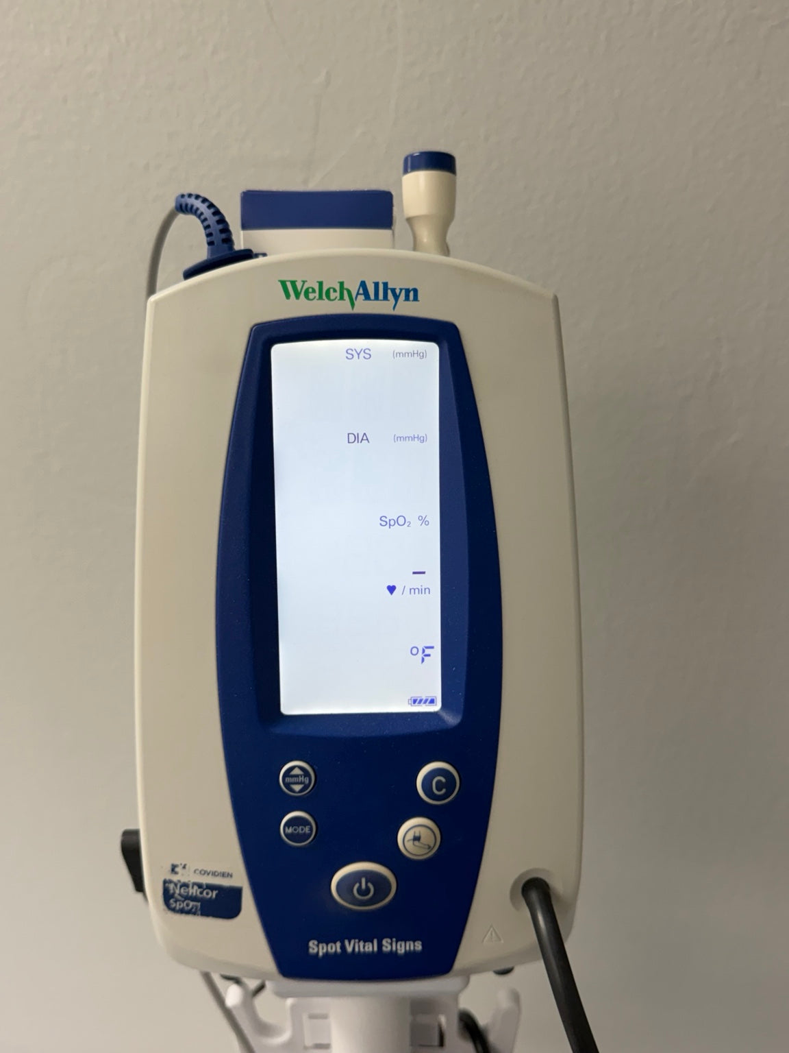 Welch Allyn Spot Vital Signs with BP, SpO2, temperature and stand