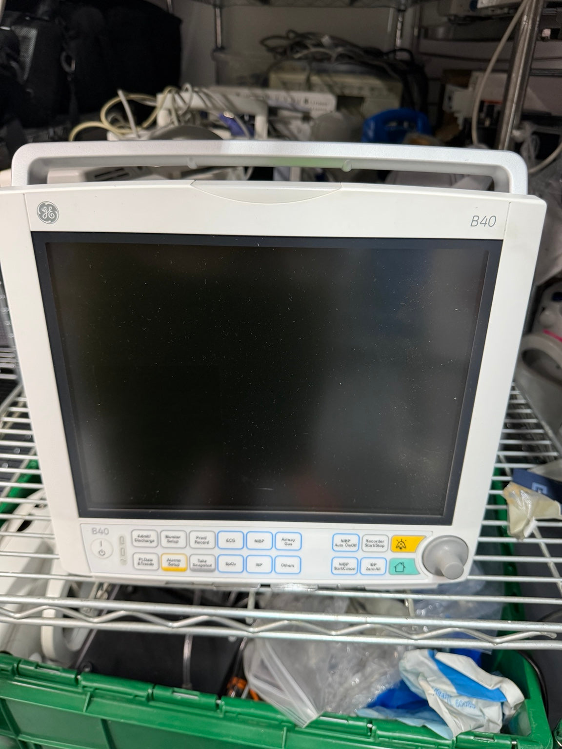 GE B40 patient monitor front view