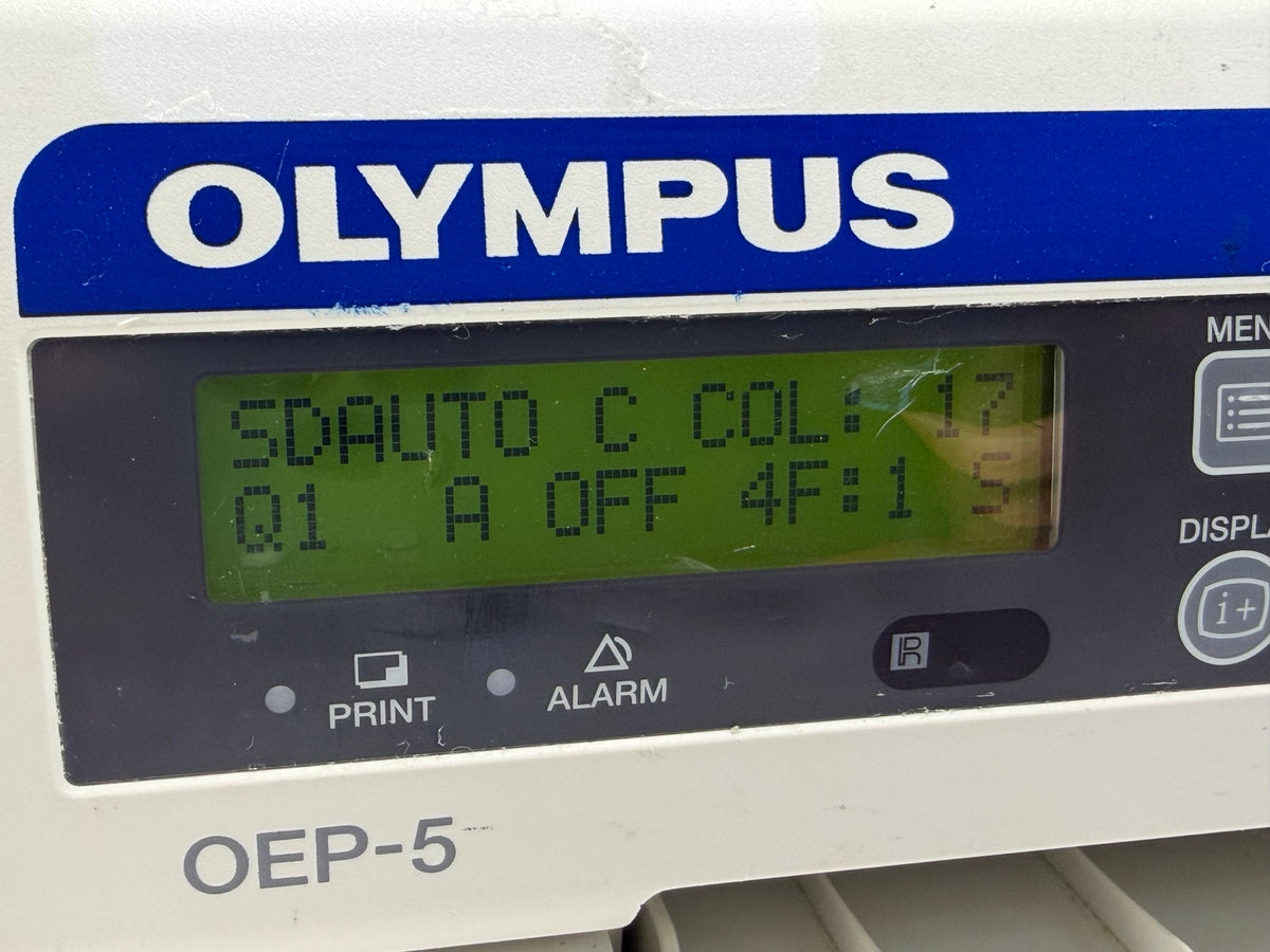 Olympus OEP-5 powered-on display close-up