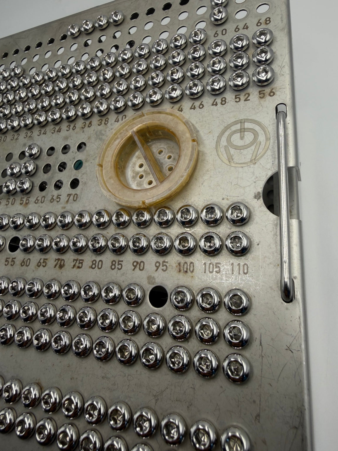 Synthes surgical screw assortment and tray detail