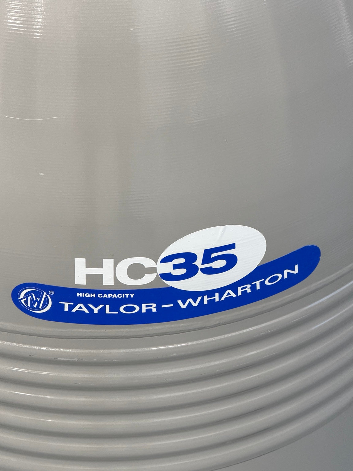 Taylor-Wharton HC35 logo closeup
