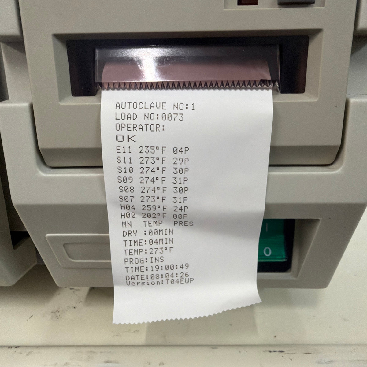 Tuttnauer 2540EKA EZ10K Autoclave 23L with Printer – Refurbished, 2014